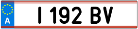 Trailer License Plate